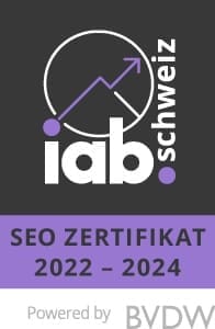 SEO Zertifizierung durch die IAB Switzerland Association